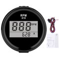 thumbnail image 2 of Engine Revolution Meter Tachometer Waterproof Tachometer Gauge with LCD Display 52mm/2in IP67 Red Backlight 9-32V, 2 of 7