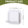 thumbnail image 3 of SuChun Spoon And Lid Rest 4Pack Toothbrush Holder For Bathroom Wall Mounted Toothbrush Holder Adhesive Toothbrushes Organizer Plug Socket Holders Shower White White, 3 of 9