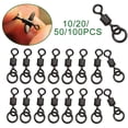 thumbnail image 2 of 50 Pcs Chod Swivel Size 8# Carp Fishing Flexi Ring Swivels, 2 of 5