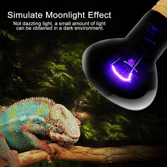 Bulb E27 Simulated Moonlight Night Light Amphibian Snake Reptile Heating Light Bulb Emitter Lamp