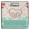 thumbnail image 1 of À Ma Fiancée Beaucoup de Love et de Baisers Collier Inséparable, 1 of 7