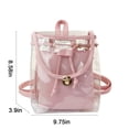 thumbnail image 3 of Meitianfacai Transparent Backpack/Handbag, Transparent Multipurpose Travel Bag, Transparent Vinyl Travel Bag, Ball Game Concert Transparent Backpack With An Opaque, 3 of 7