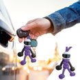 thumbnail image 2 of Kcodviy Motorcyclist Minifigure Hanging Chain Zip Case Umbrella Rope Weaving Keychain Womens Wallet Personality Motorcycle Key Accessories, 2 of 9