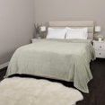 thumbnail image 4 of Jacquard Velvet Touch Blanket, Green 98" x 112", 4 of 5