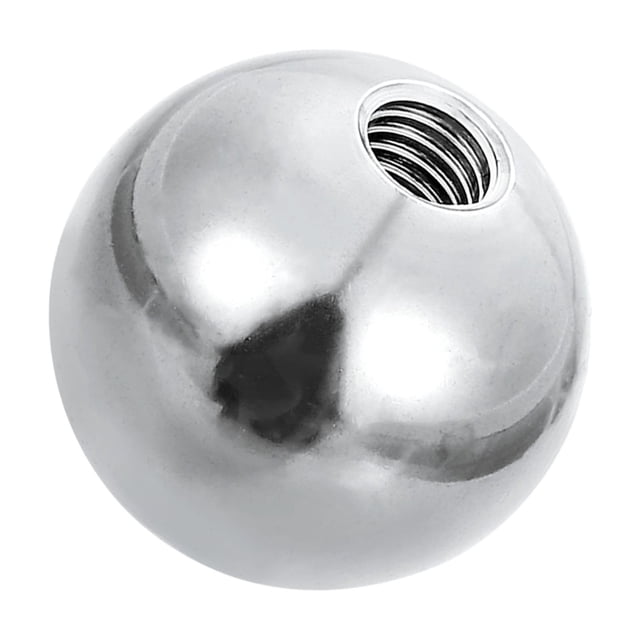 Uxcell Bouton Boule Écrous, Acier Inoxydable Rond Solide Trou Aveugle Capuchon de Vis Décoratif Poignée de Machinerie Matériel M6x25mm 1
