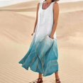 thumbnail image 4 of TJAZFJPA Robes d'Été pour Femmes Mode pour Femmes Col Rond Décontracté Imprimé Pissenlit 3D Sans Poignets Poche Longue Robe Débardeur Robe Décontractée Robe pour Femmes Robe de la Saint-Valentin Femmes, 4 of 6