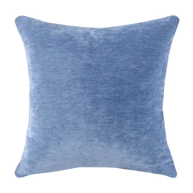 Chenille Square Pillow Cover Sofa Cushion Light Luxury Style Bedside Backrest Without Core Pillow