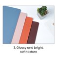 thumbnail image 4 of YAOMOBB Faux Leather Placemats Faux Leather Placemats Heat Resistant Non Slip Stain Proof Reusable Rectangular Table Mats for Home Kitchen, 4 of 7