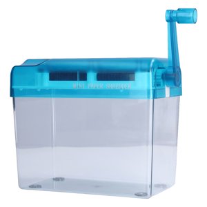 Déchiqueteuse à main, Mini Manual Shredder Sturdy Portable Taille Nonslip Design Premium Matériel pour l'école pour le bureau pour la maison