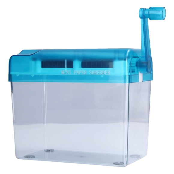 Mini Manual Shredder, Hand Shredder Portable Size Premium Material Nonslip Design Wide Application Sturdy for Home for School for Office