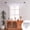 White, variant on Sheer Valances for Small Lace Drapes Curtains, Usavan Decorative Window Swags Tassels, Light Filtering Polyester Rod Pocket Valance for Kitchen Living Room