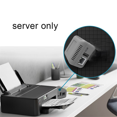thumbnail image 2 of Réseau WiFi BT 4.0 Serveur d'Impression Port USB 2.0 Rapide 10/100Mbps RJ-45 Port LAN Ethernet Réseau d'Impression Prise Us, 2 of 7