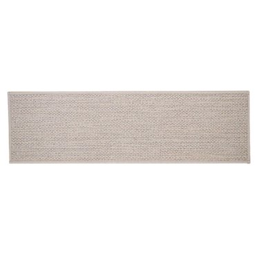 Matoen12 Non-Slip Rubber Backing Stair Treads for Wood Steps, Woven Polyester Step Stickers Floor Mats for Kid Pet & Senior, Modern Home Decor Dirt-Proof Reusable Stair Runner, 1PC, 8"x30", Gray