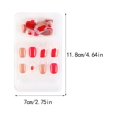 thumbnail image 4 of ziyahi False Nail Wearable Perfect Matching Simple to Wear No Irritating Odor Fake Fingernail Breathable Press Type Adjustable Paster Type 16 Type 15 F741 1Set, 4 of 6