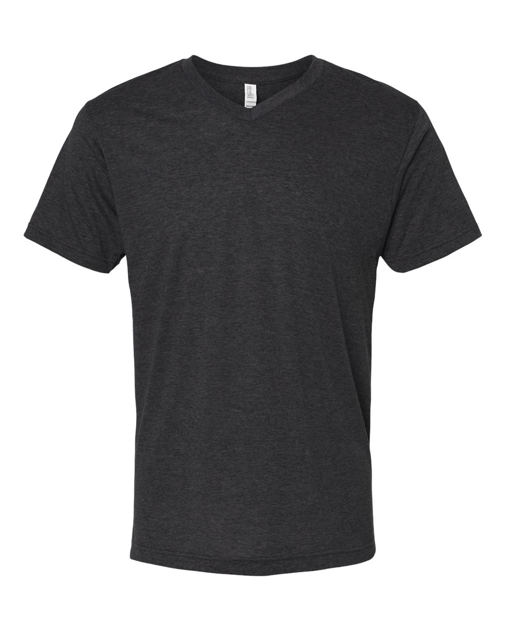 M&O 3543 T-Shirt à Col en V en Mélange de Luxe