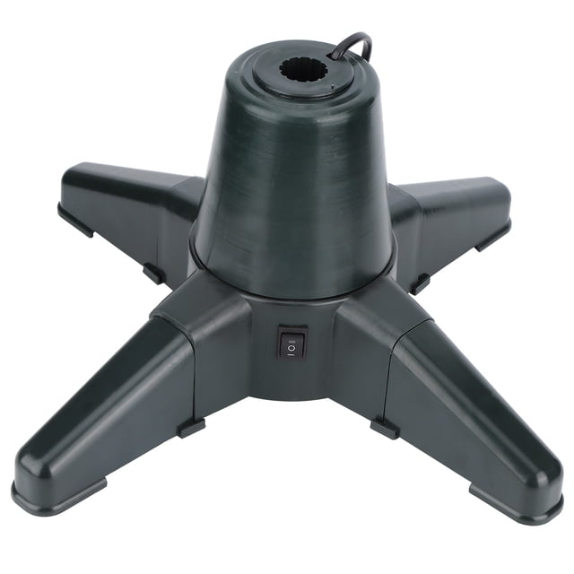 Christmas Tree Holder, Noiseless Electric Rotating Christmas Tree Stand, Adjustable For Christmas Trees Iron Pipes 40CM