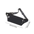 thumbnail image 3 of Wzzjkit Sac Banane pour Femmes Hommes Sac Banane Imperméable pour Femmes Ceinture Croisée Sac Banane avec 3 Poches Zippées Grande Taille Sangle Réglable pour Voyage Cycle Course, 3 of 6
