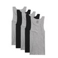 thumbnail image 1 of MENS 5 PACK A-SHIRTS - BLACK AND GRAY, Medium, ASSORTED, 1 of 10
