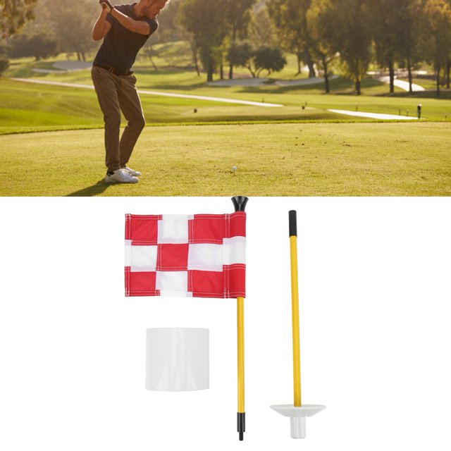Flagstick Mini, Ensemble de Gobelets Détachables à 2 Sections pour Drapeau Vert, Fournitures de Pratique