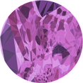 thumbnail image 1 of Ahgly Tapis Rond Lavable en Machine Intérieur Transitionnel Moyen Violet Rouge Rose, 6 Pieds Rond, 1 of 7
