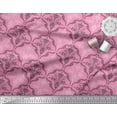 thumbnail image 3 of Soimoi Tissu en Voile de Coton, Tissu Imprimé Damassé à Filigranes, 1 Yard, 56 Pouces de Large, 3 of 3