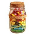 thumbnail image 1 of Wishing Bottle Glass Decorative: Small Cork Jar Letter Bottle with Message Paper, 1 of 7