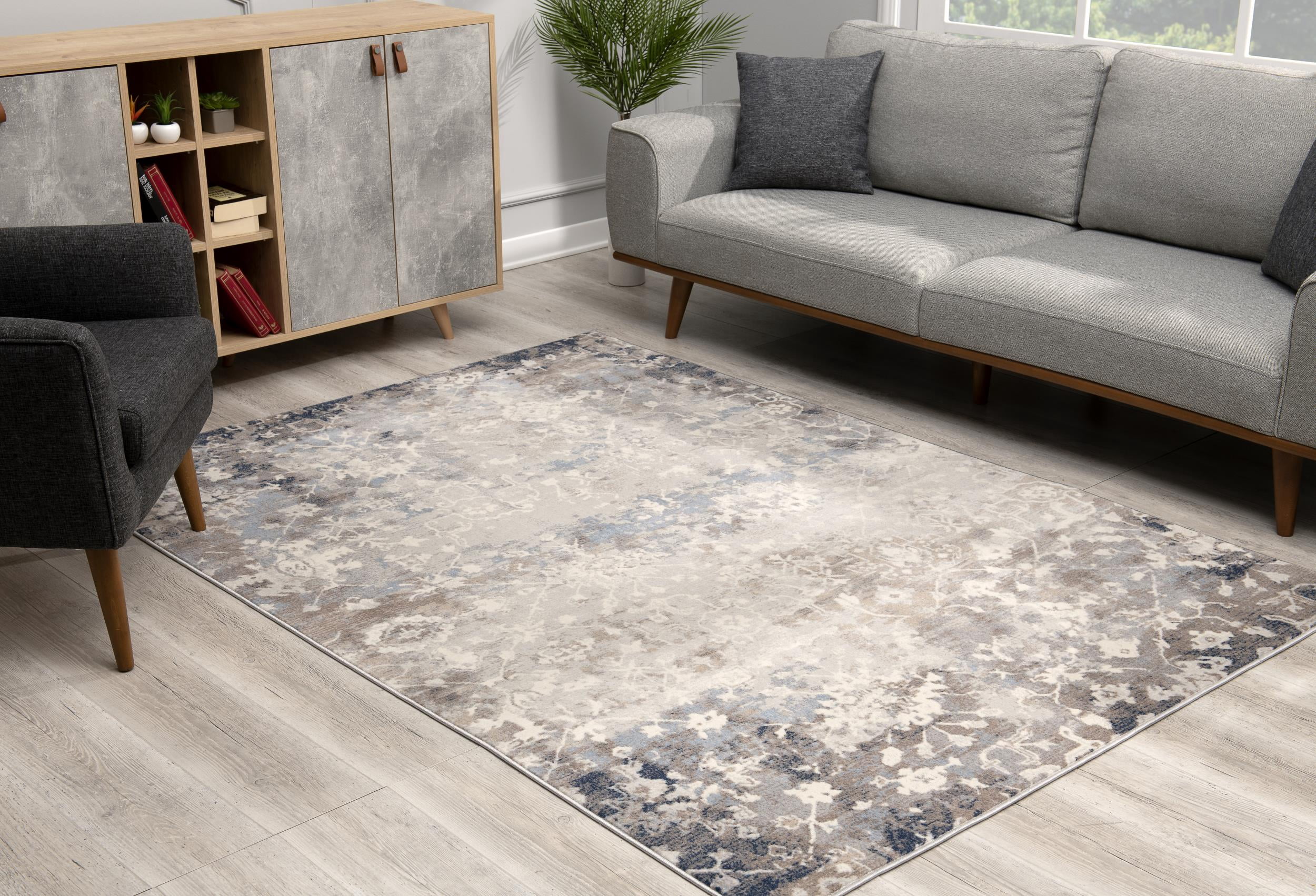 Rug Branch Havana Collection Tapis traditionnel en détresse.