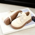 thumbnail image 5 of JDQJBZ Toddler Girls Mary Jane Flats Shoes Solid Color Bowknot Comfortable Soft Sole, 5 of 5