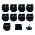 thumbnail image 1 of Unique Bargains 10 Sets 38mm Base Dia Adjustable Leveling Foot 38mmx38mm Square Tube Insert Kit, 1 of 8