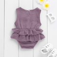 thumbnail image 4 of CNKOO Baby Girl Sleeveless Romper Ruffle Tutu Dress Jumpsuit Outfit, 4 of 8