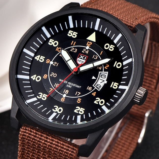 TIMIFIS Smart Watch Military Mens Quartz Army Watch Black Dial Date Luxury Sport Wrist Watch ummer