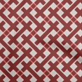 thumbnail image 1 of oneOone Viscose Jersey Maroon Fabric Check Sewing Craft Projects Fabric Prints By Yard 60 Inch Wide, 1 of 4