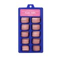 thumbnail image 4 of 100-Piece Nude Pink Full-Cover Press-On Nails Set - 10 Sizes Solid Color Ballet Nail Tips in Small Blue Box, High-Quality ABS Material Artificial Nails for DIY Manicure, Salon, Parties & Weddings, 4 of 6