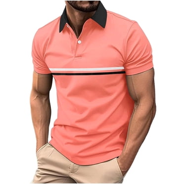 Fankiway Man'S Button Short Sleeved Cardigan Lapel Splice Sports Shirt Base Shirt Mens Shirts Short Sleeve Casual Lapel Collared Shirt