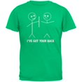 thumbnail image 1 of I've Got Your Back Stick Figure Green Youth T-Shirt, 1 of 1