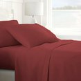 thumbnail image 1 of ienjoy Home Ultra Soft Ensemble de Draps 4 Pcs, Très Grand, Bordeaux, 1 of 5