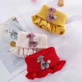 thumbnail image 3 of Visland Neck Warmer Cartoon Giraffe Ruffle Knitted Windproof High Elasticity Keep Warm Ultra Soft Kids Fake Collar Neck Scarf for Winter, 3 of 7