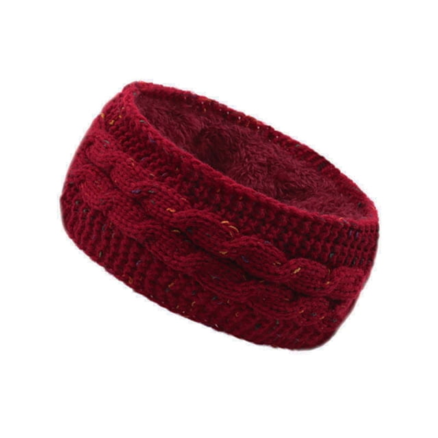 Bandeau Tricoté d'Hiver pour Femmes, Accessoire de Sport Extensible et Doux