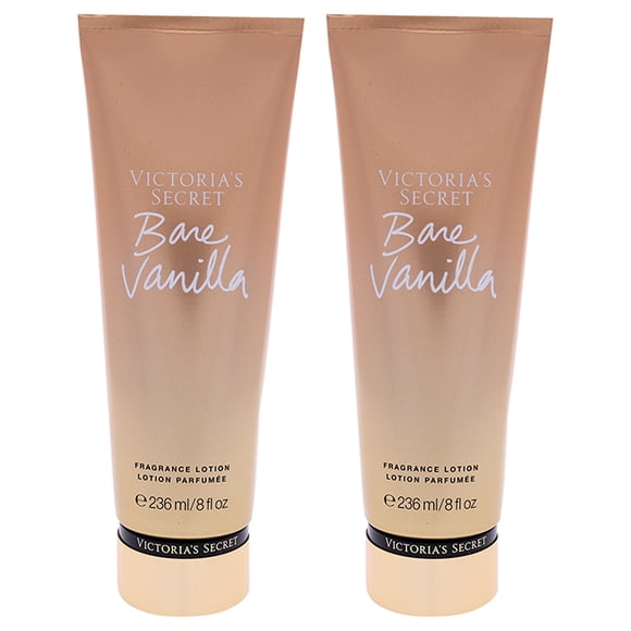 Bare Vanilla Lotion Parfumée par Victoria's Secret pour Femmes - Lotion pour le Corps 8 oz - Lot de 2