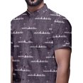 thumbnail image 4 of BESTMAN Chemise Décontractée pour Homme à Manches Courtes, Coupe Ajustée, en Coton, à Boutons, 4 of 5