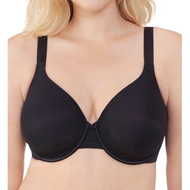 Women's Vanity Fair 76382 Beauty Back Lace Full Figure Underwire Bra (Midnight Black 38D)