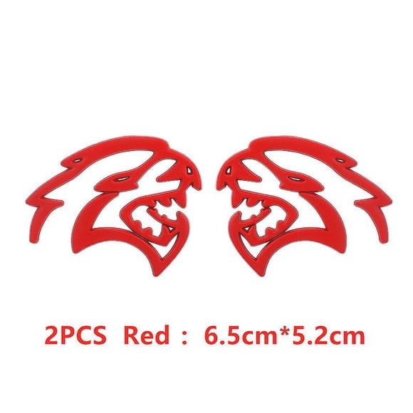 Logo de Voiture Hellcat en Métal 3d, Garde-Boue de Porte Latérale Autocollant, Badge Décoration, Emblème de Coffre Arrière, Autocollant pour Dodge Challenger Jeep