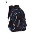 thumbnail image 4 of ruzhgo Students Book Stationery Storage Printed School Bag Hiking Portable Zipper Closure Backpack Large Capacity Knapsack Rucksack Blue Large Blue Small, 4 of 6