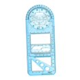 thumbnail image 4 of Multifunctional Geometric Ruler Supplies Office Mathematics and triangles, Drawing Template Blue Primary, 4 of 9