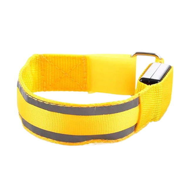 maskred LED Running Vest Provides Long-lasting Brightness For Outdoor Sports Enthusiasts Reflective Armband yellow