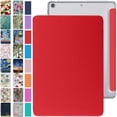 thumbnail image 1 of iPad Mini 7.9 Inch 5 Gen [ Mini 5th Generation 2019 ] A2133 A2124 A2126 MUXH2LL/A MUXF2LL/A MUXG2LL/A Trifold PC Lightweight Smart PU Leather Protective Hard Back Cover - Red, 1 of 8