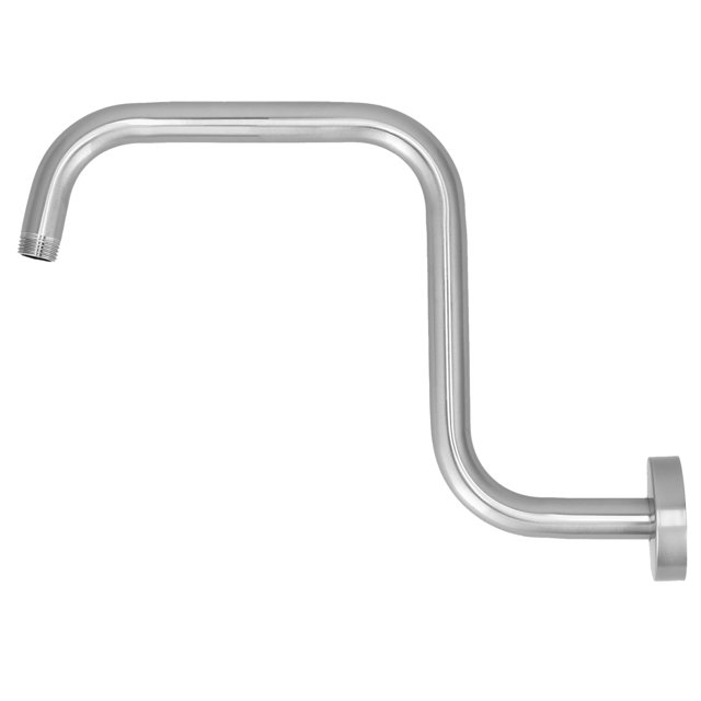 Khall 13in S Shape Shower Arm American Stainless Steel Shower Head Riser Extension Bracket Bathroom Accessory,Shower Head Extension Arm,Shower Head Pipe Arm
