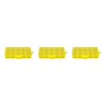 thumbnail image 1 of Thinsony 10 Grid Plastic Jewelry Removable Storage Box Beads Container Earring Yellow 12.8x6.5x2.2cm 3Set, 1 of 6