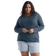 thumbnail image 1 of Just My Size T-Shirt à Manches Longues à Encolure Dégagée pour Femmes, 20, Randonnée Gris, 1 of 1