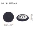 thumbnail image 2 of Unique Bargains 20pcs 34L Fabric Cloth Covered Button 21mm Round Metal Shank Sewing Buttons for Suits Dress Blouses, Deep Blue, 2 of 5